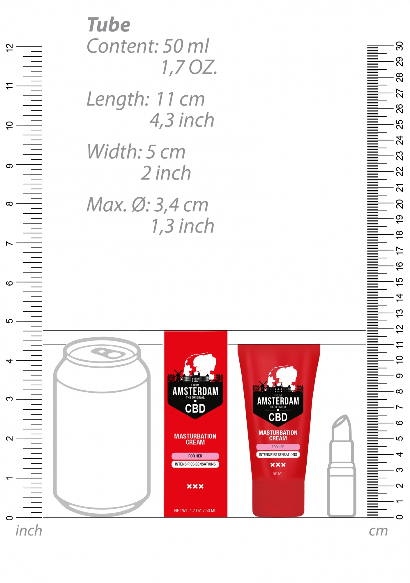 Крем для мастурбации для Нее CBD from Amsterdam - 50 ml