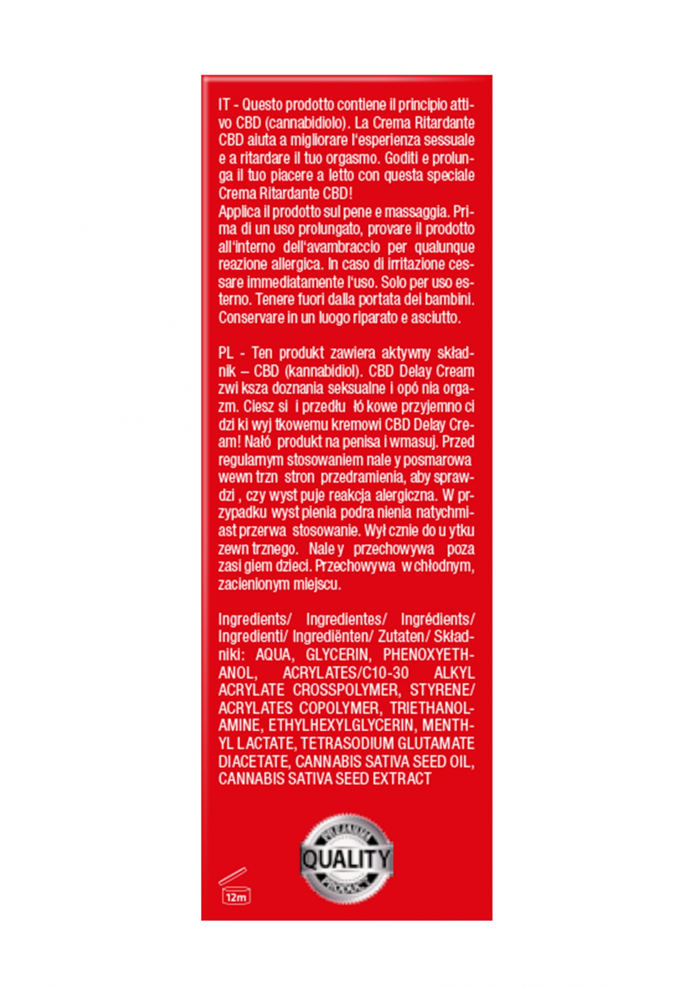 Крем пролонгирующий CBD from Amsterdam - 50 ml