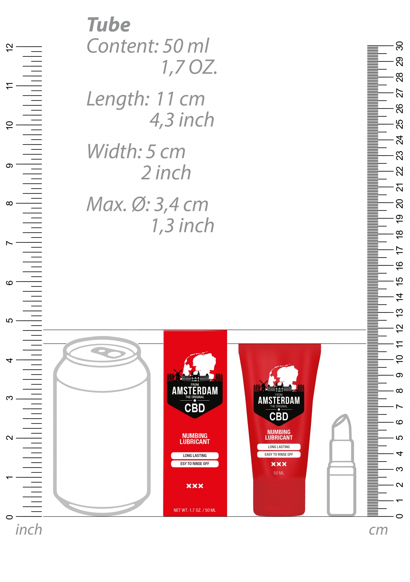 Лубрикант Numbing CBD from Amsterdam - 50 ml