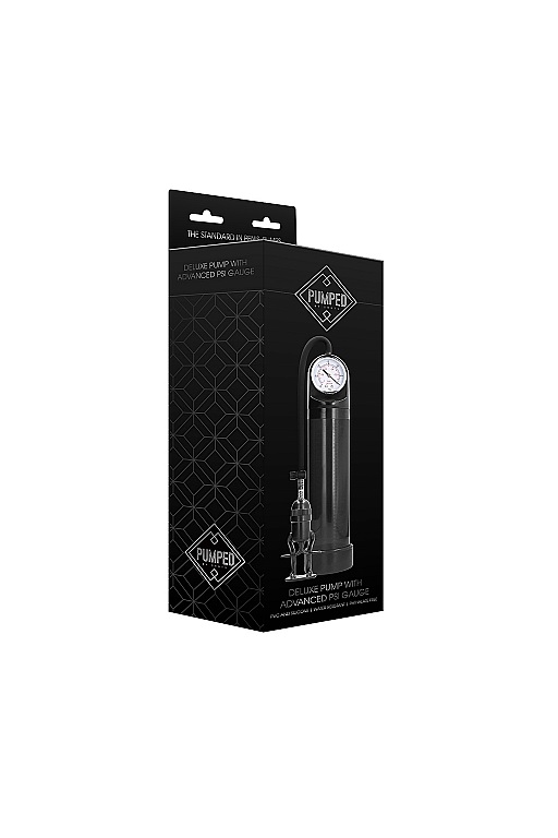 Ручная вакуумная помпа для мужчин с манометром Deluxe  Pump With Advanced PSI Gauge