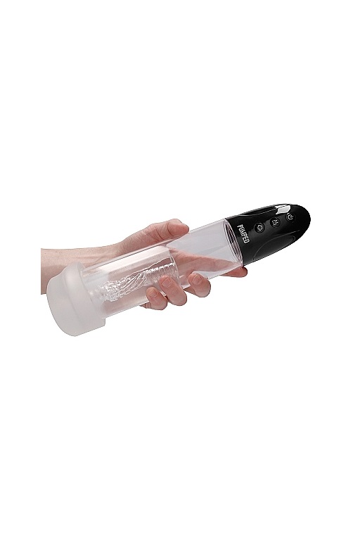 Автоматическая вакуумная помпа Rechargeable Automatic Cyber Pump with Sleeve - Transparent