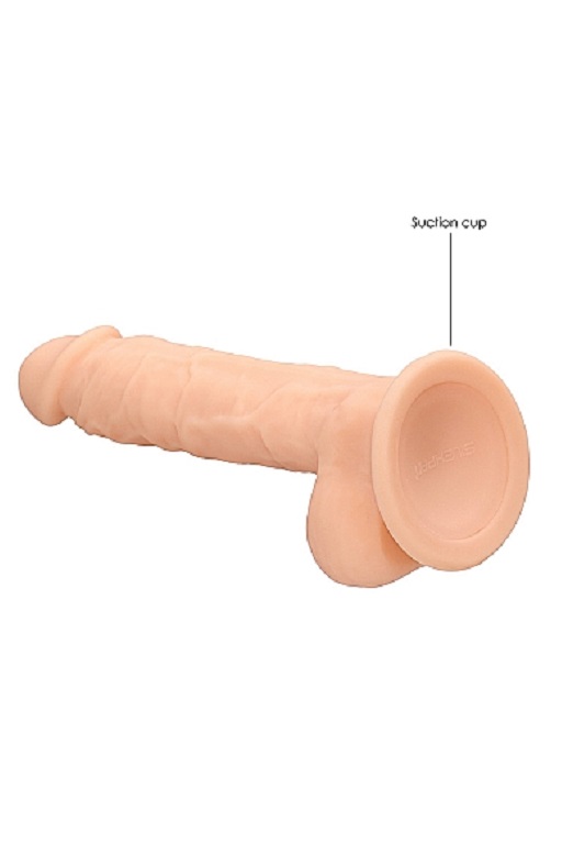 Фаллоимитатор Silicone Dildo With Balls - 17,8 см.