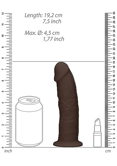 Фаллоимитатор без мошонки Silicone Dildo Without Balls - 19,2 см.