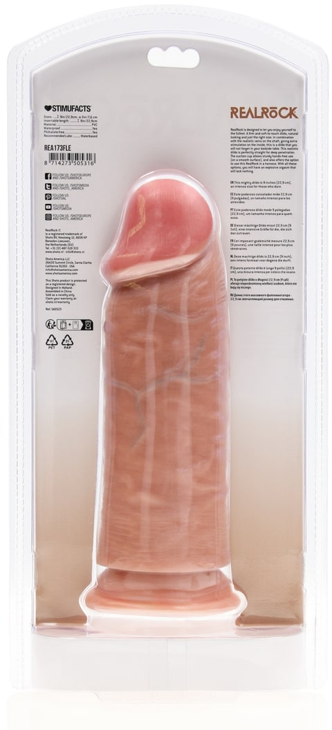 Фалоимитатор из ПВХ Extra Thick Straight without Balls 9" / 23 cm