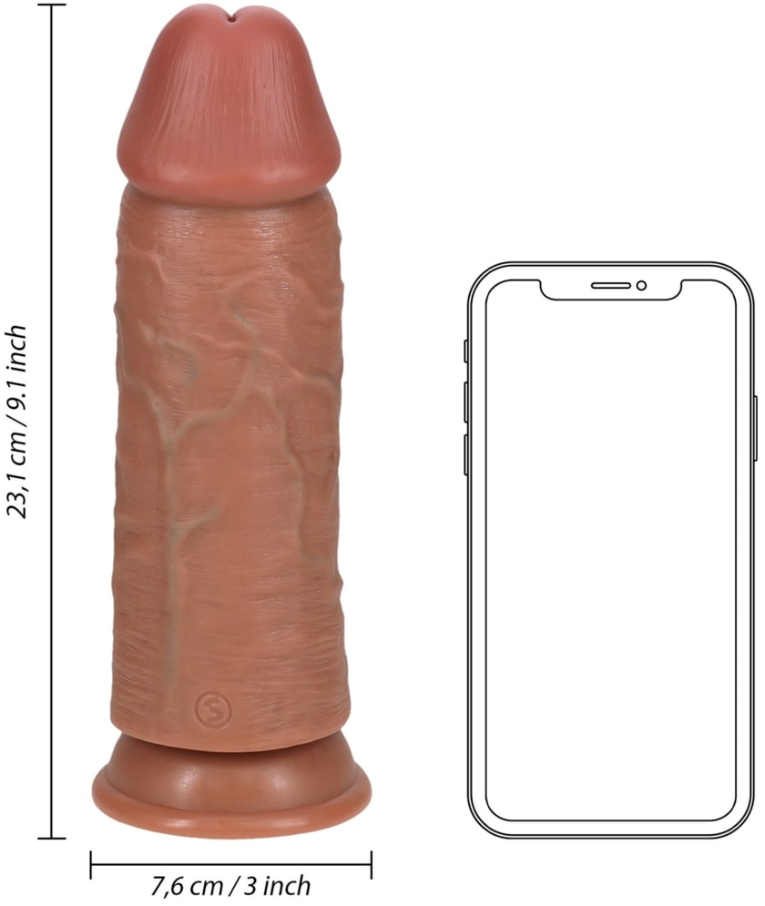 Фалоимитатор из ПВХ Extra Thick Straight without Balls 9" / 23 cm