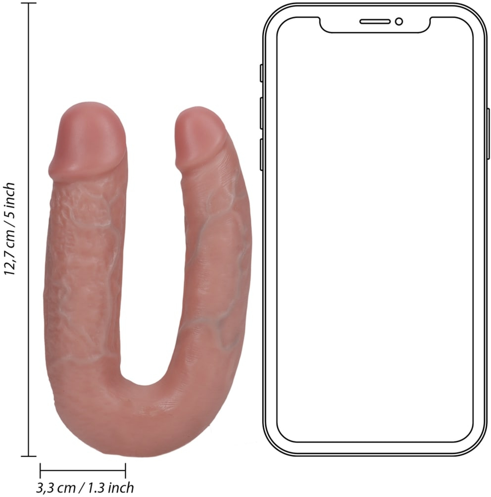 Двухсторонний фалоимитатор из ПВХ U Shaped Double Dildo 5" / 12,7 cm
