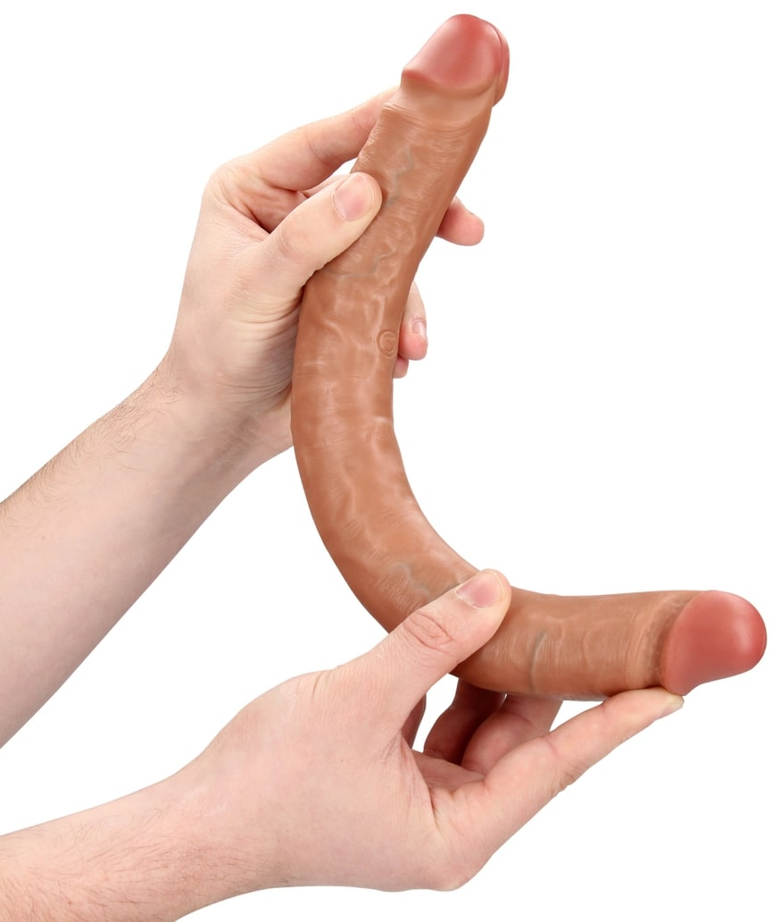 Двухсторонний фалоимитатор из ПВХ Slim Double Ended Dong 14" / 35,6 cm