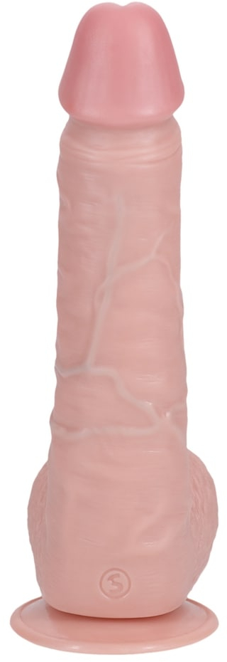Фаллоимитатор с функцией вибрации и ротации - 8" / 20,5 cm.