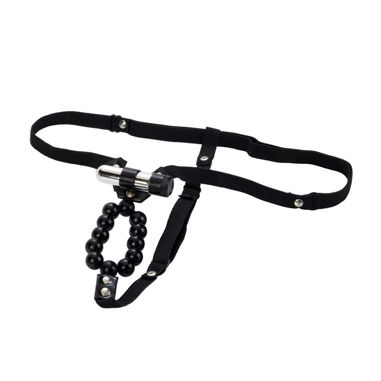 Стимулирующие трусики с вибрацией Vibrating Lover's Thong With Stroker Beads