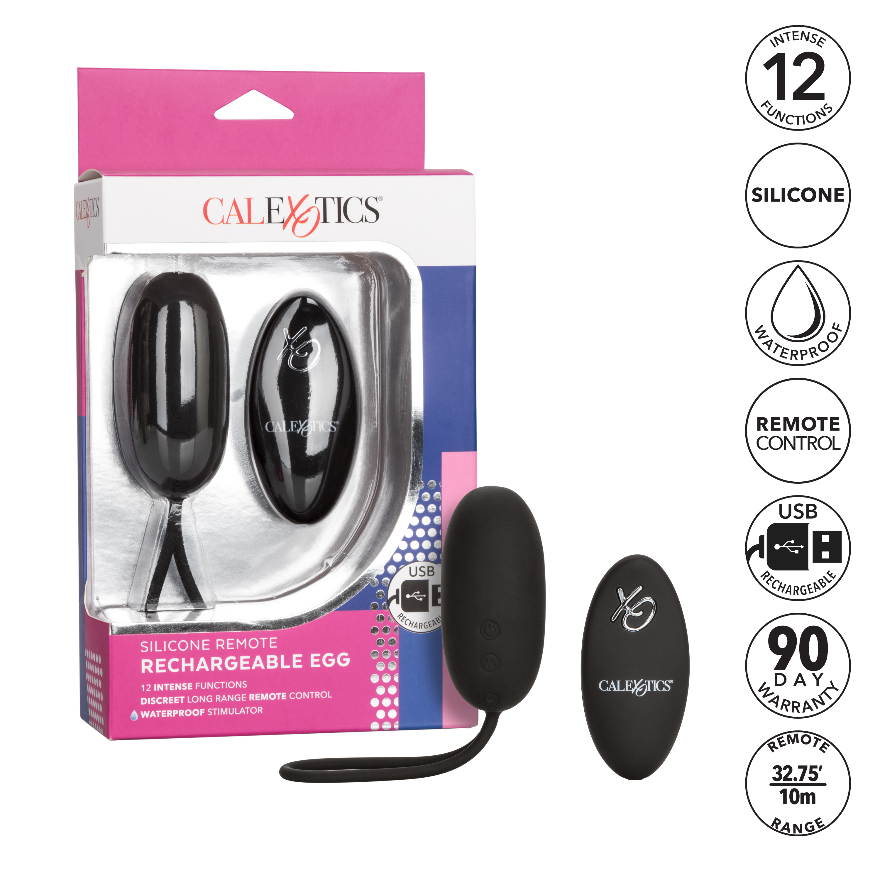 Виброяйцо с управлением при помощи пульта Silicone Remote Rechargeable Egg