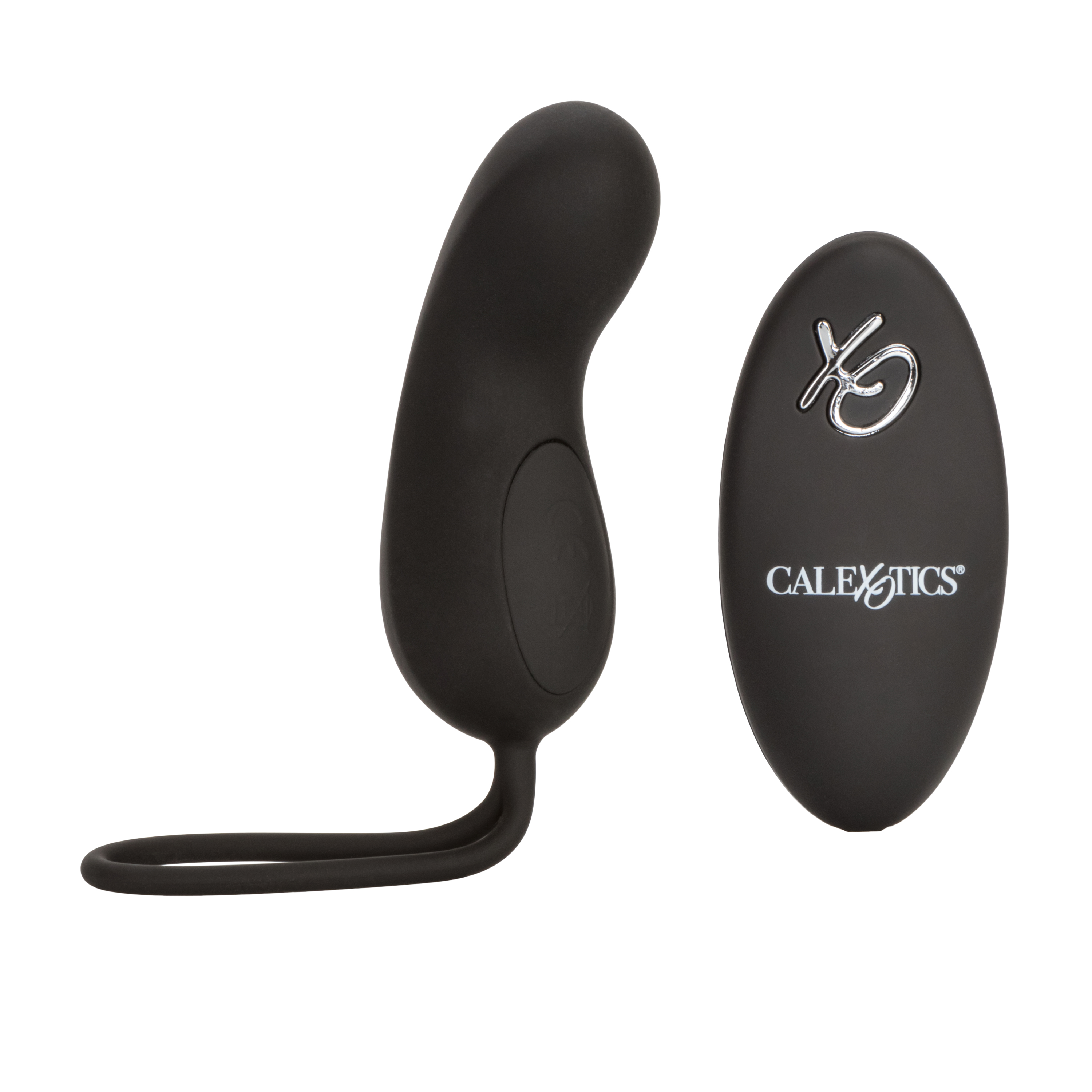 Компактный вибромассажер с управлением при помощи пульта Silicone Remote Rechargeable Curve