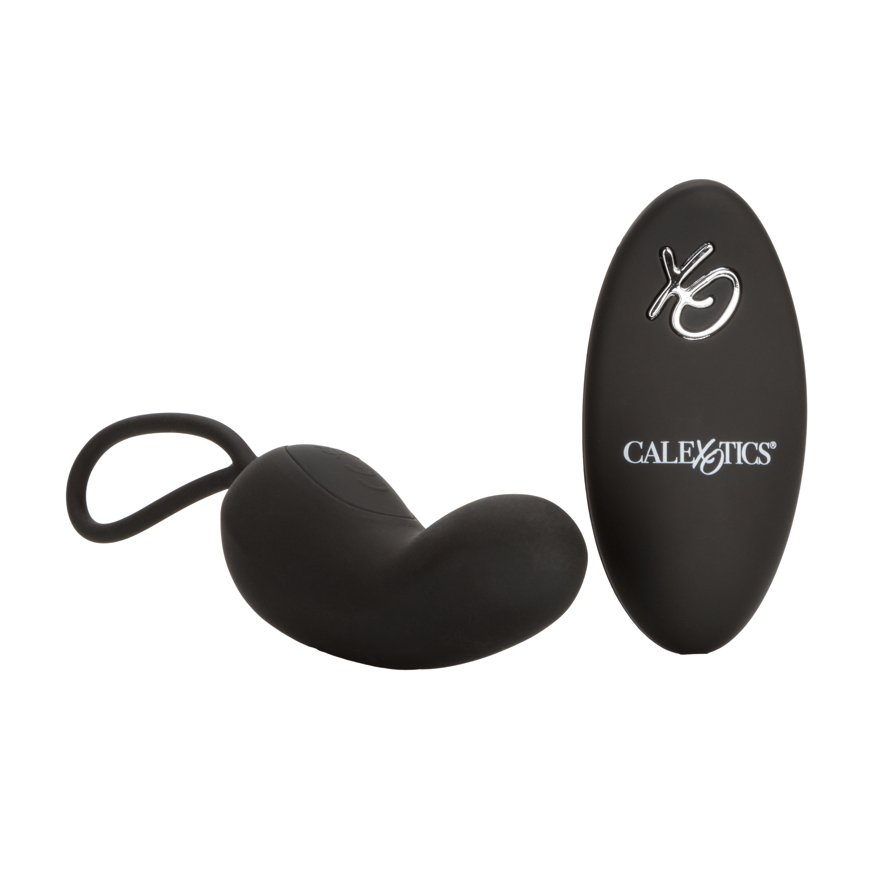 Компактный вибромассажер с управлением при помощи пульта Silicone Remote Rechargeable Curve