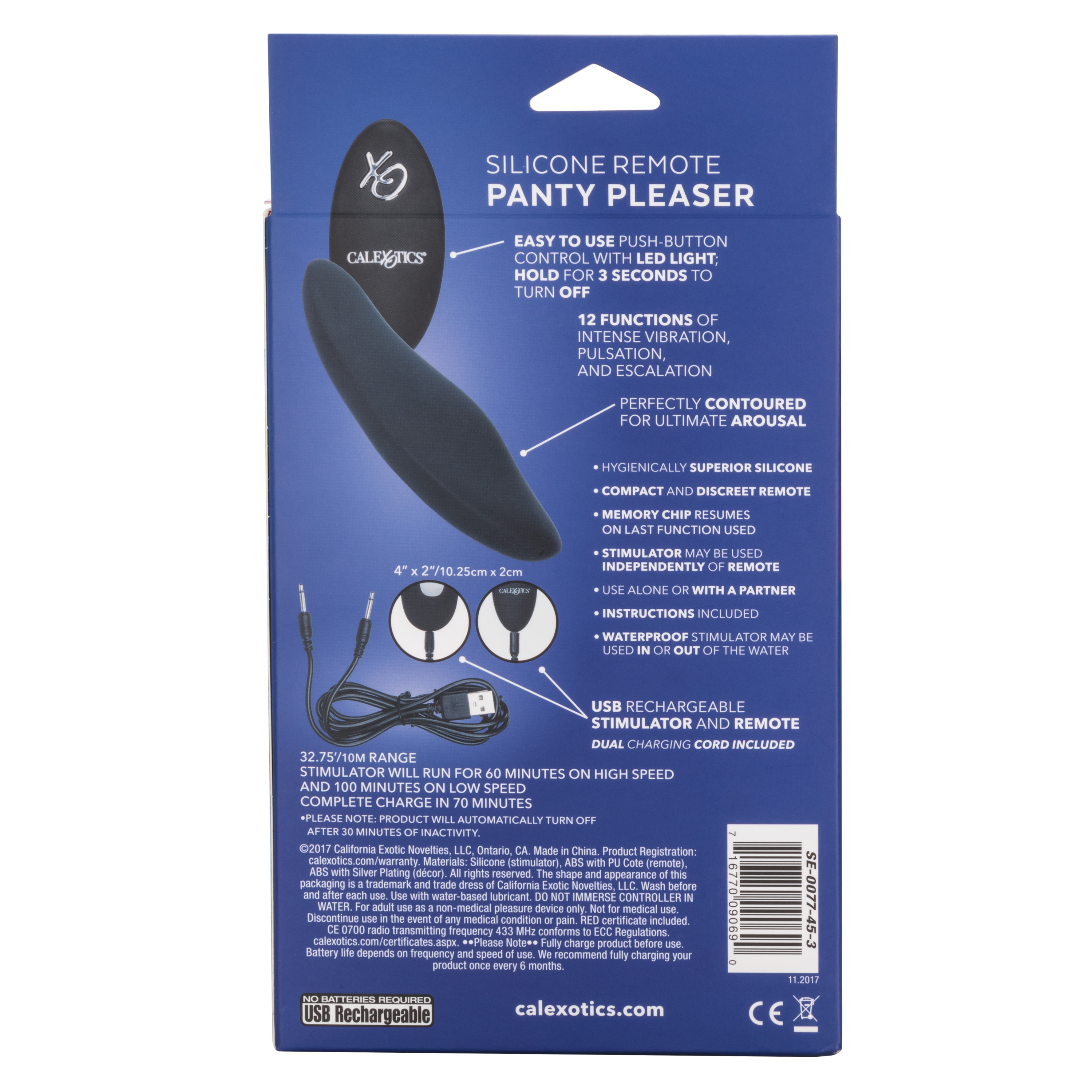 Стимулятор в трусики с управлением при помощи пульта Silicone Remote Panty Pleaser