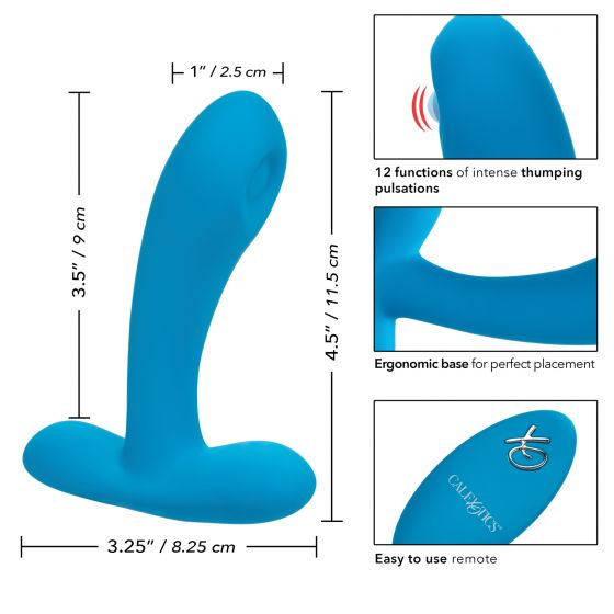 Массажер простаты с управлением при помощи пульта Silicone Remote Pulsing Pleaser