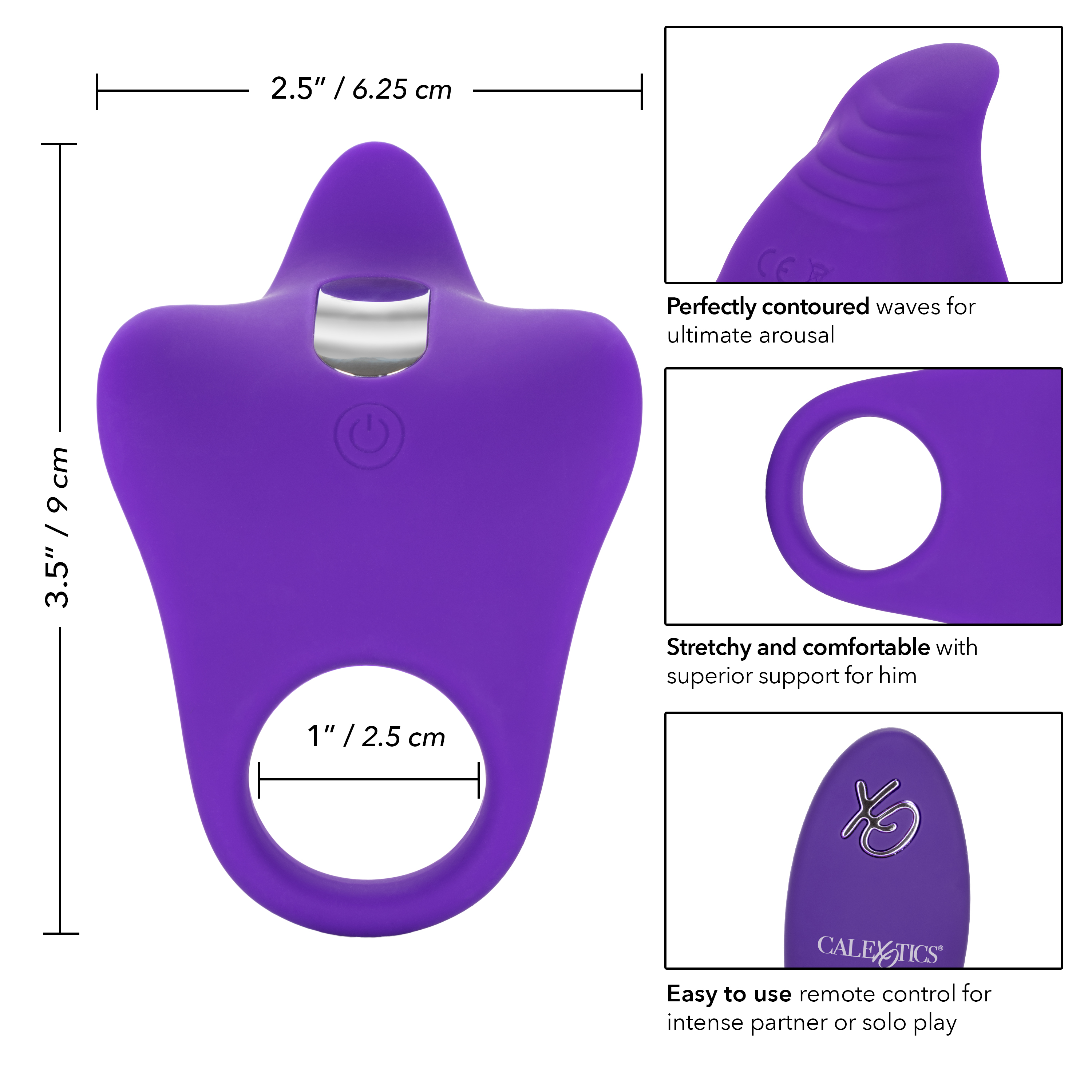 Эрекционное виброкольцо с управлением при помощи пульта Silicone Remote Orgasm Ring