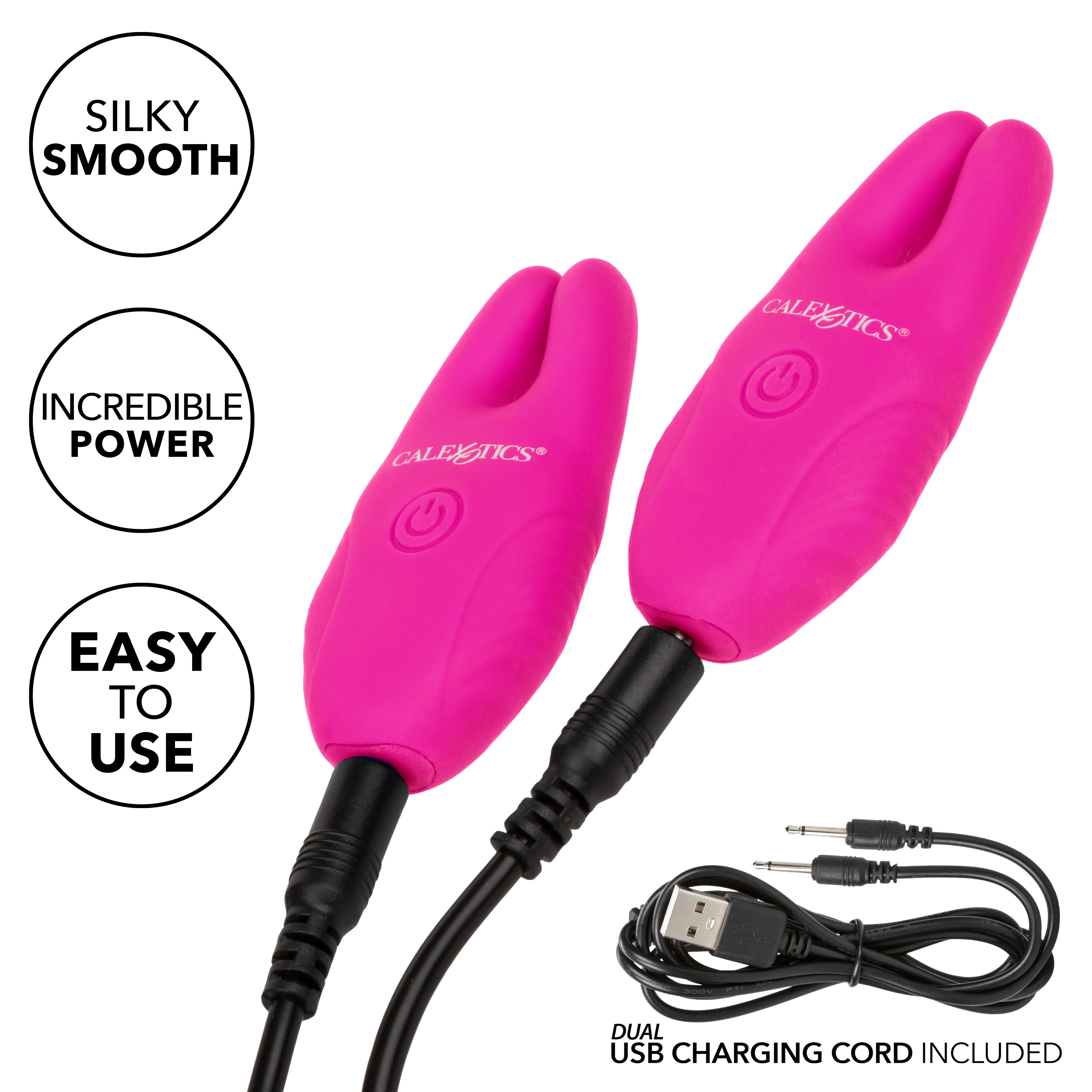 Зажимы для сосков с дистанционным управлением REMOTE NIPPLE CLAMPS (розовые)