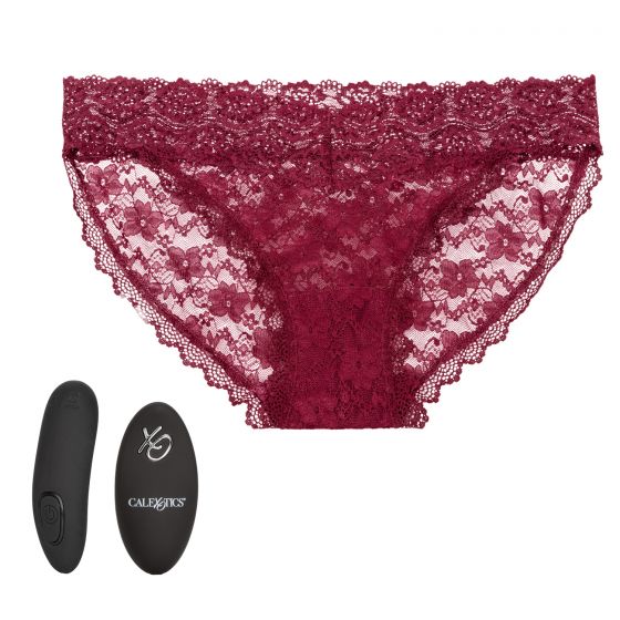 Трусики с вибромассажером для стимуляции клитора Remote Control Lace Panty Set S/M