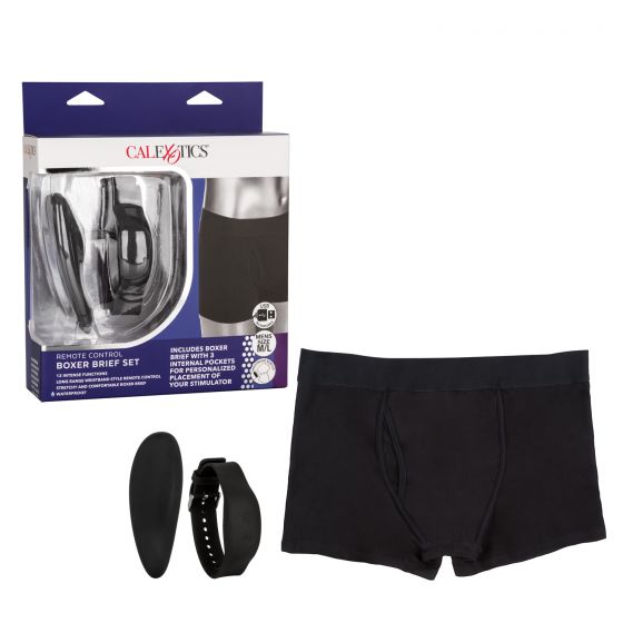 Трусы боксеры с вибромассажером Remote Control Panty Set  M/L