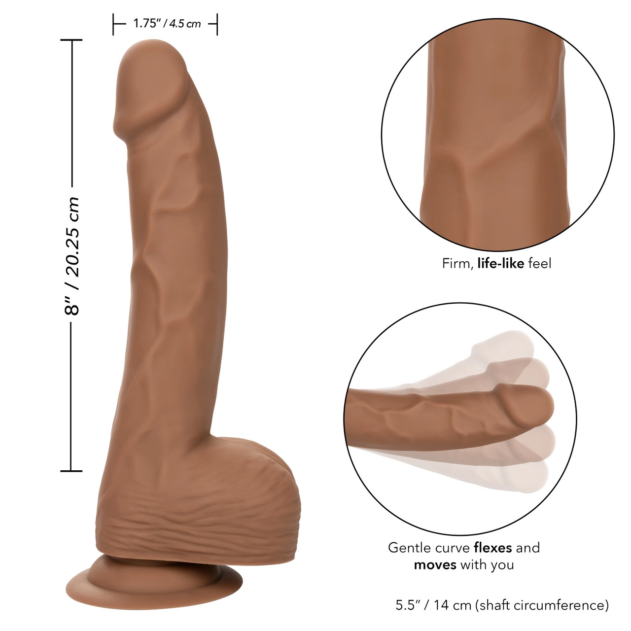 Фалоимитатор из силикона SILICONE STUDS 8"