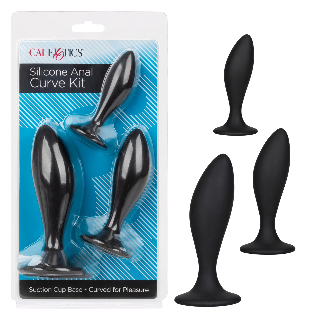 Набор из трех анальных пробок SILICONE CURVE ANAL KIT