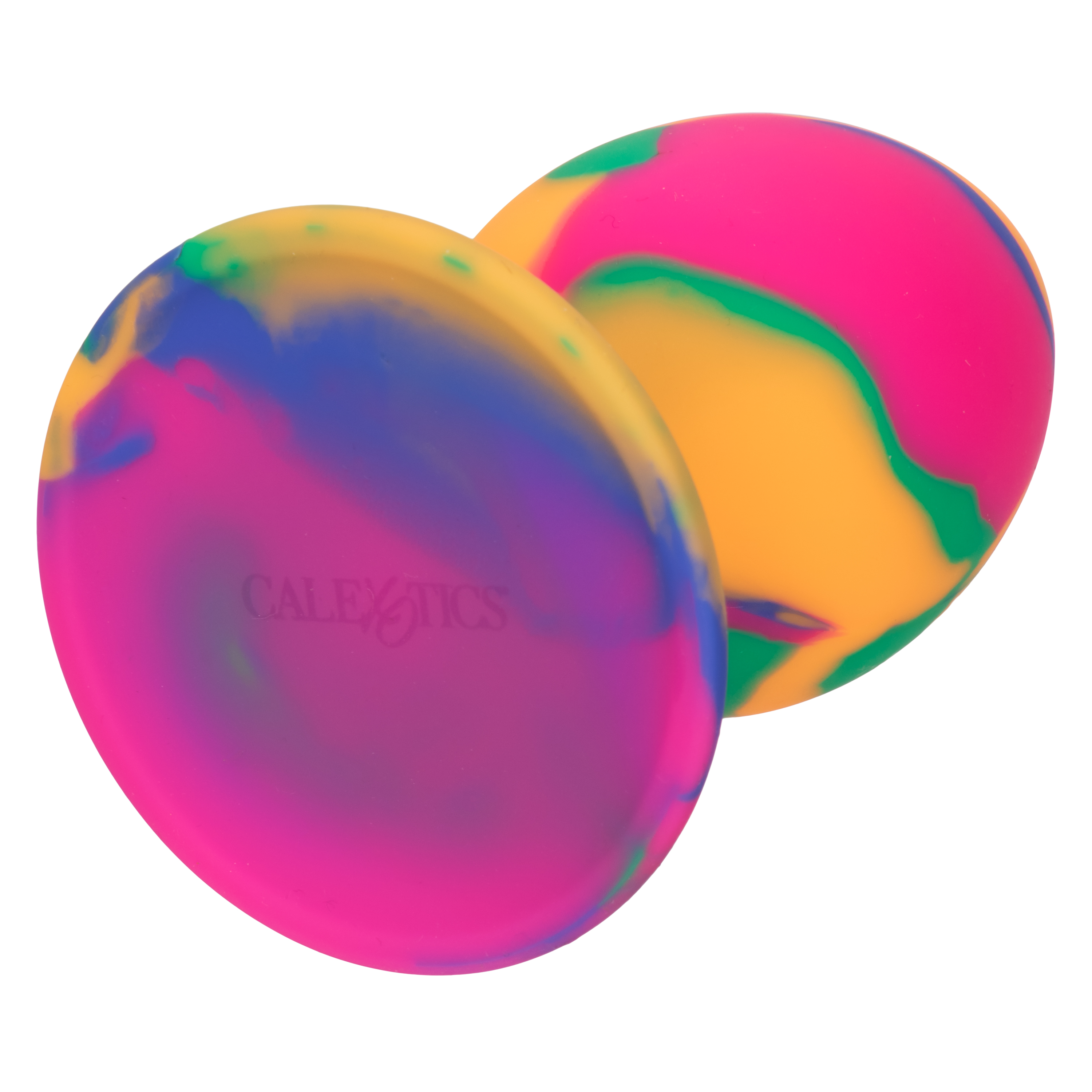 Яркая анальная пробка L из силикона CHEEKY LARGE TIE-DYE PLUG