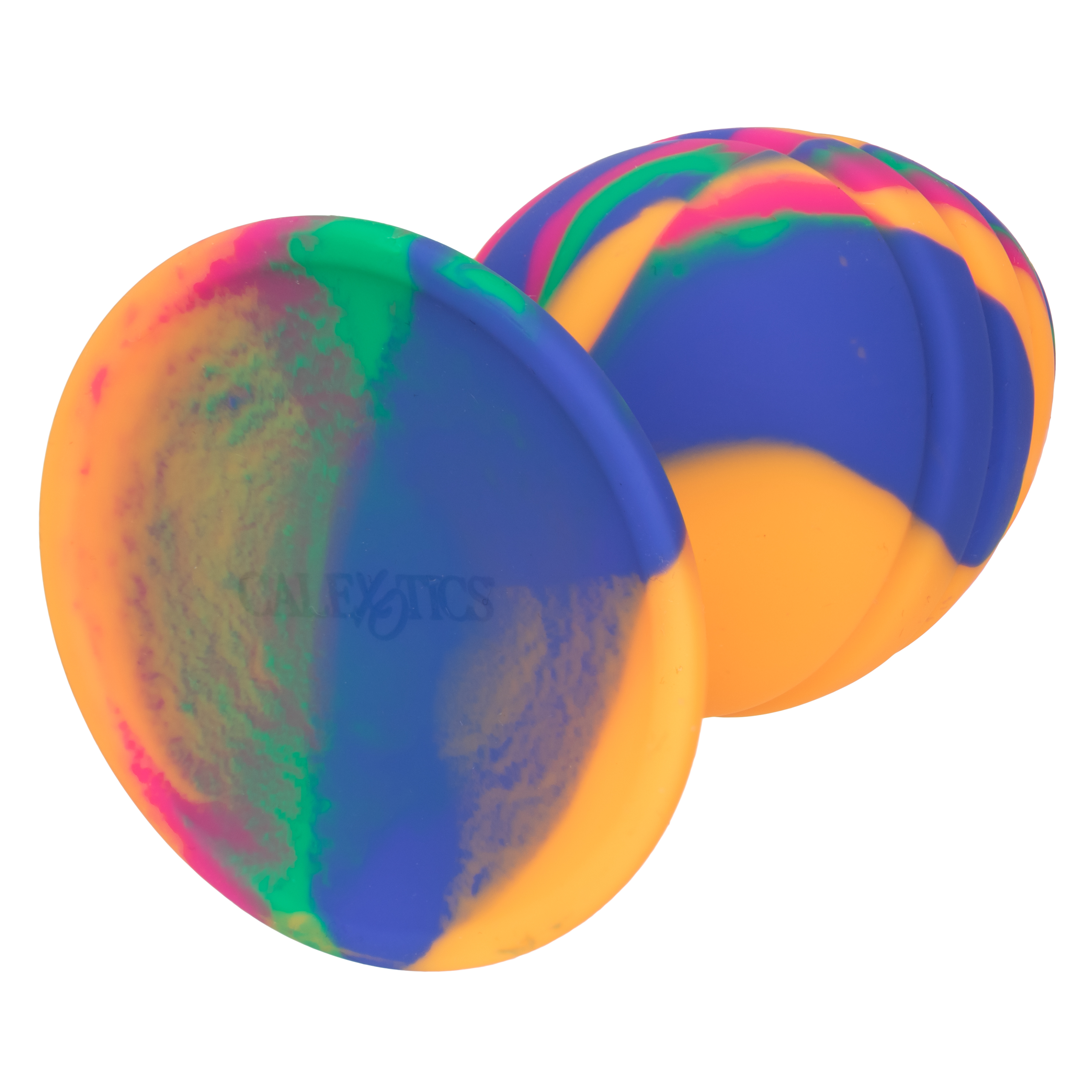 Текстурированная анальная пробка L из силикона CHEEKY LRG SWIRL TIE-DYE PLUG