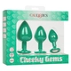Набор из трёх анальных пробок CHEEKY CHEEKY GEM