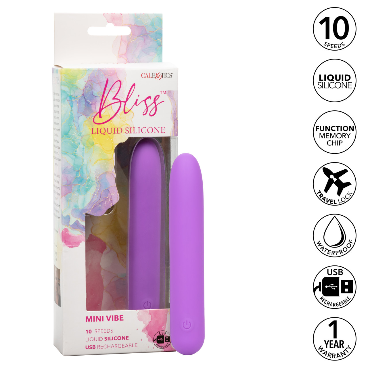 Мини вибромассажер Bliss Liquid Silicone Mini Vibe