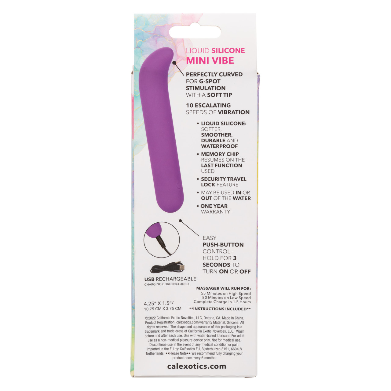 Вибромассажер для стимуляции зоны G Bliss Liquid Silicone Mini G Vibe