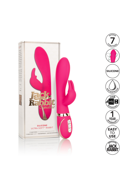 Ультра мягкий перезаряжаемый вибромассажер кролик Ultra-Soft Rabbit
