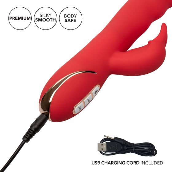 Ультра мягкий перезаряжаемый вибромассажер кролик с функцией нагрева Heated Silicone Ultra-Soft Rabb