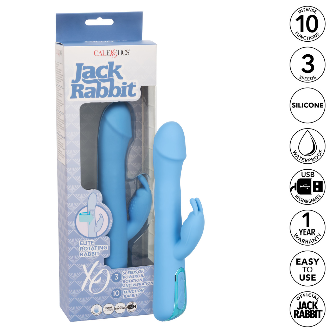 Вибратор-кролик Jack Rabbit Elite Rotating Rabbit