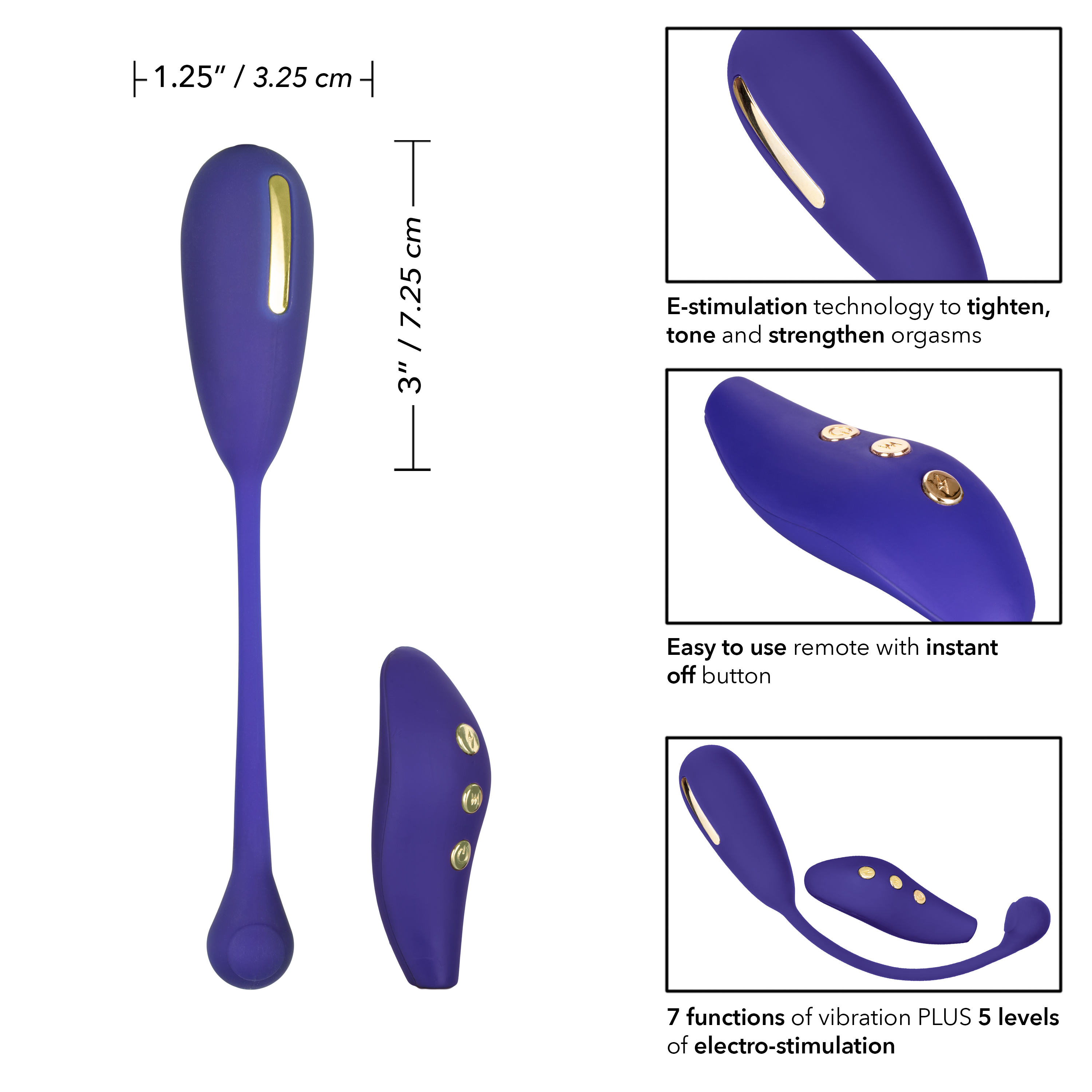 Виброяйцо (тренажер Кегеля) с электростимуляцией Impulse E-Stimulator Kegel Exerciser