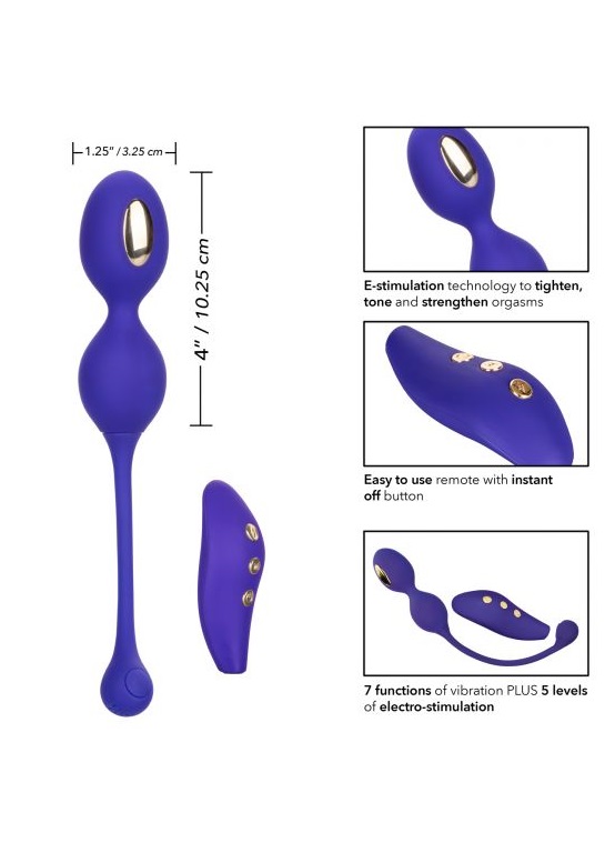 Виброшарики (тренажер Кегеля) с электростимуляцией Impulse Intimate E-Stimulator Dual Kegel