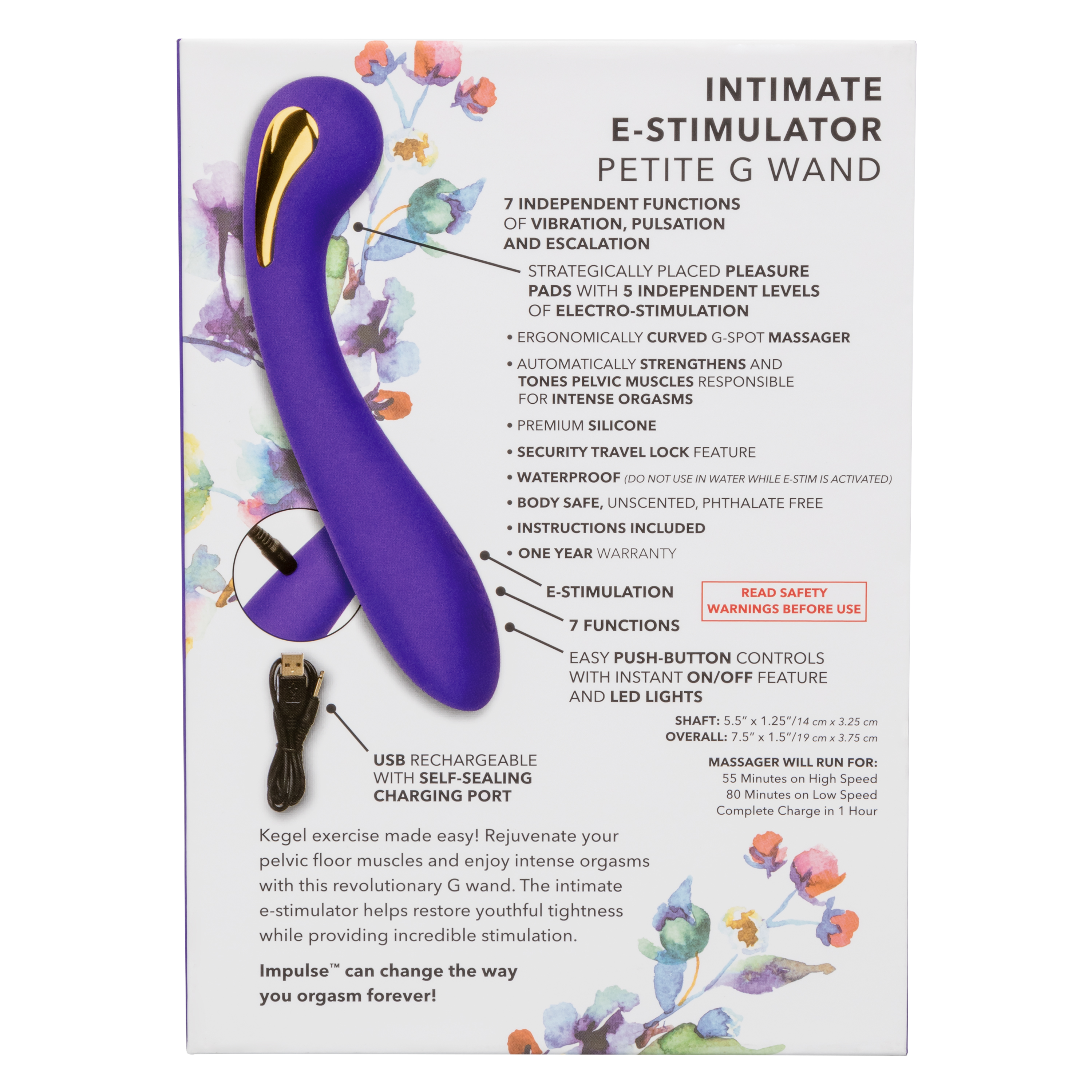Вибромассажер для точки G с электростимуляцией Impulse Intimate Estim Petite G Wand
