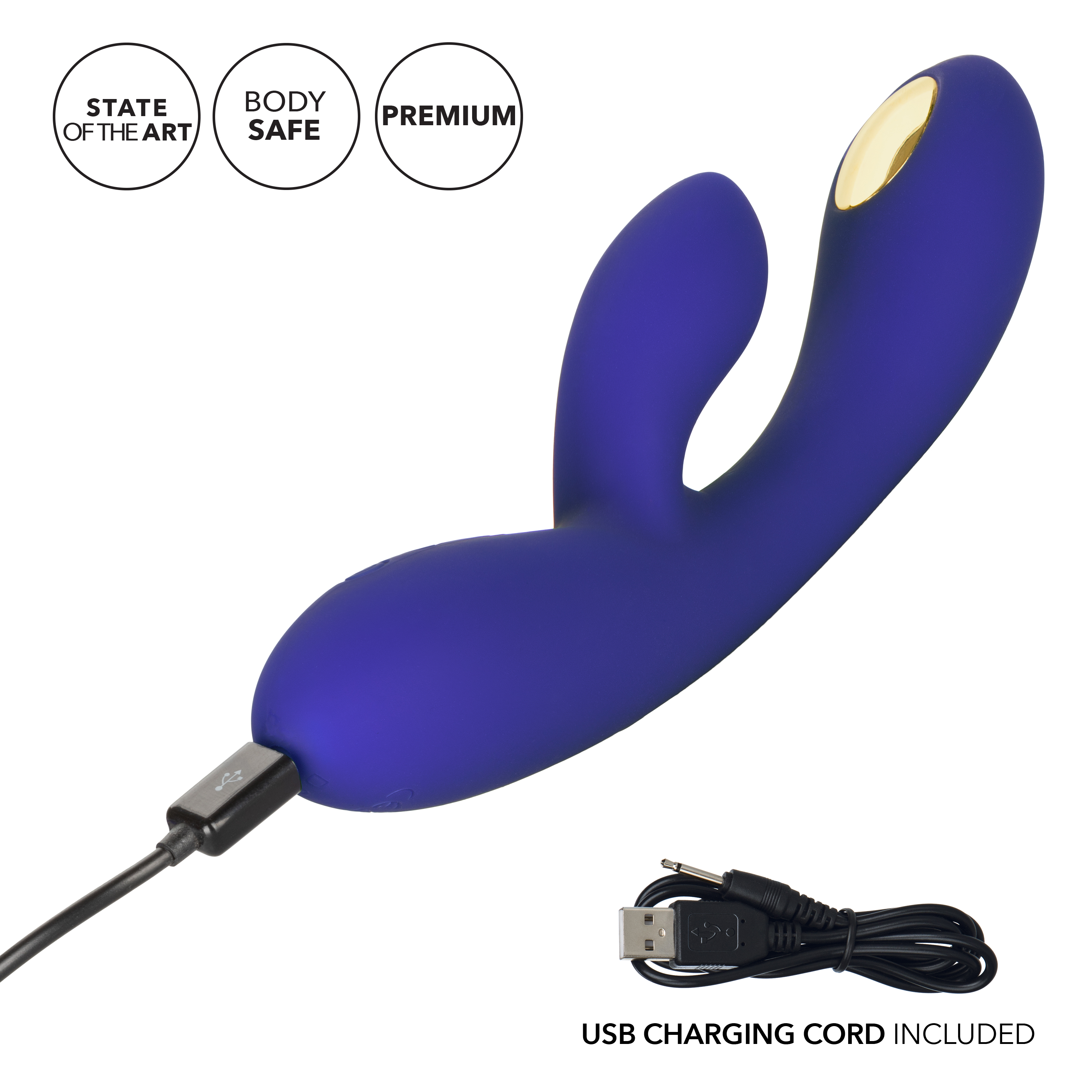 Вибромассажер кролик с электростимуляцией Impulse Intimate E-Stimulator Dual Wand
