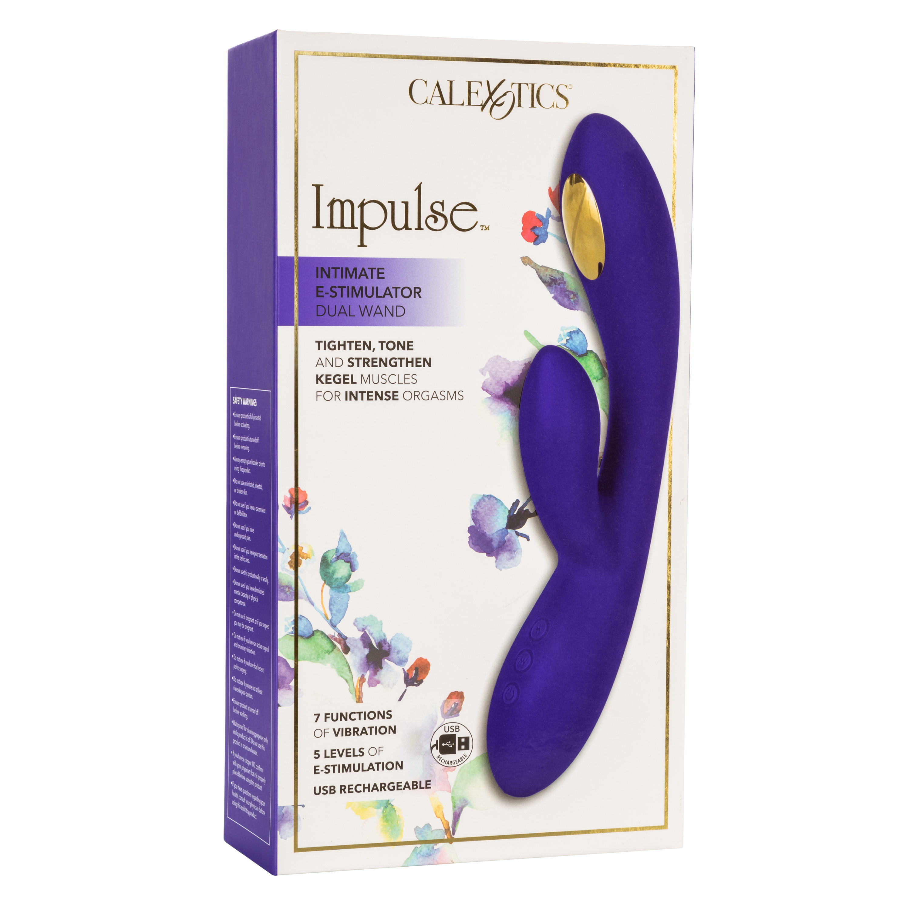 Вибромассажер кролик с электростимуляцией Impulse Intimate E-Stimulator Dual Wand