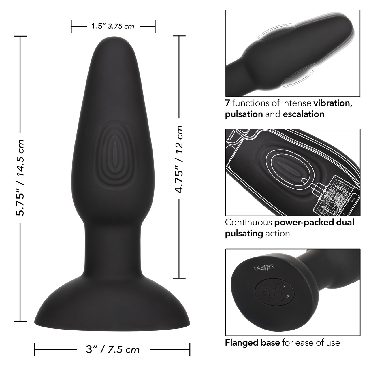 Инновационная умная анальная пробка Bionic Dual Pulsating Probe