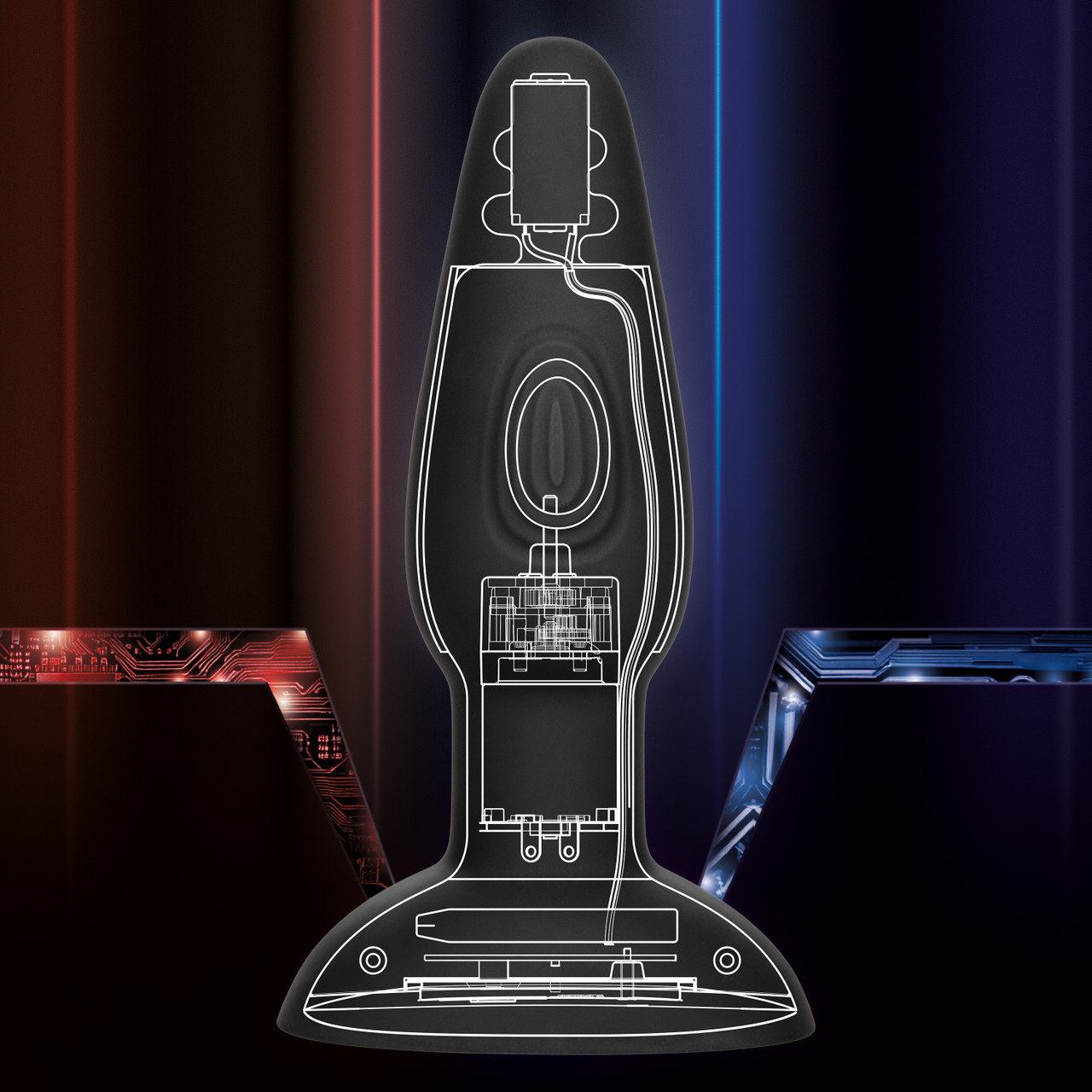 Инновационная умная анальная пробка Bionic Dual Pulsating Probe