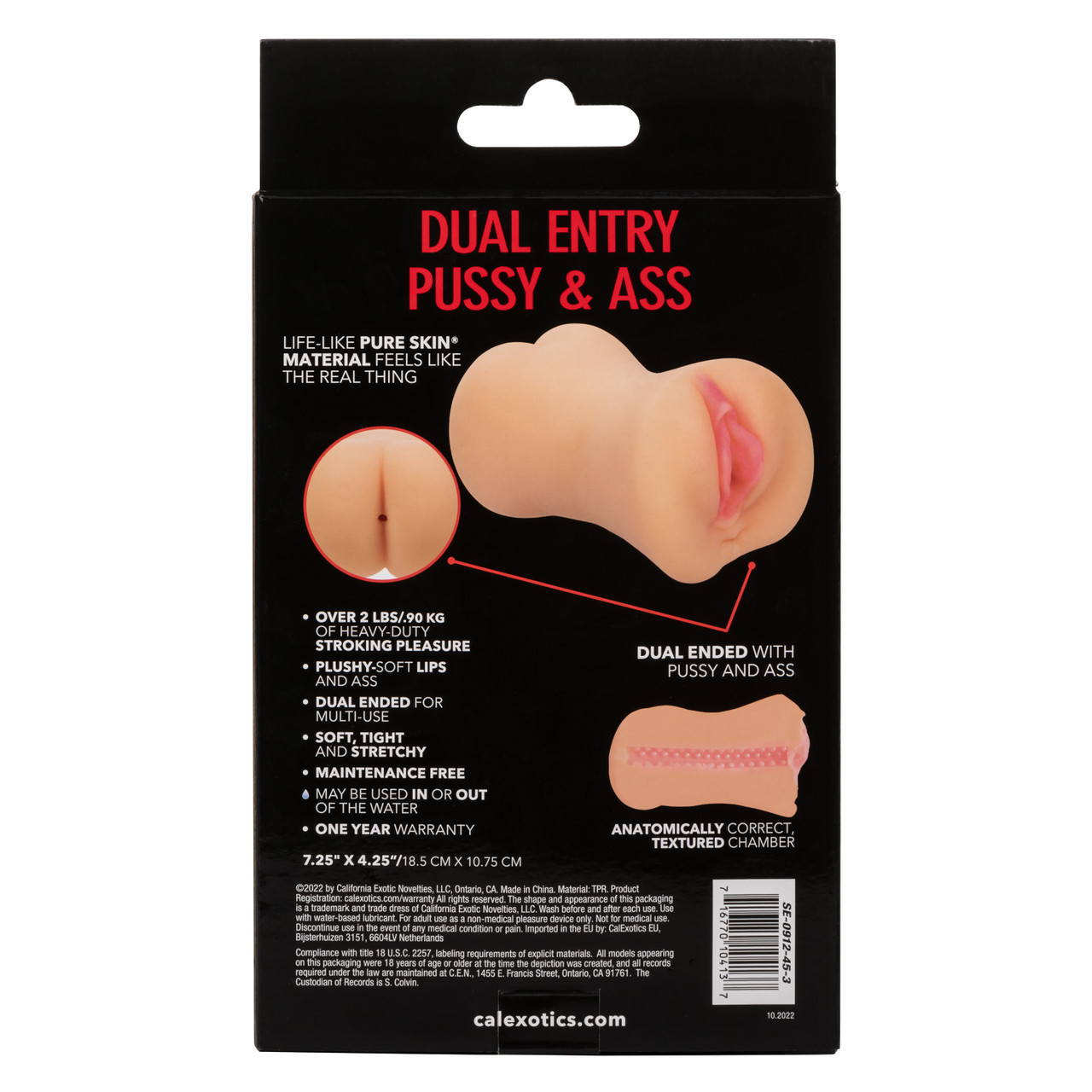 Двухсторонний мастурбатор Stroke It® Dual Entry Pussy & Ass