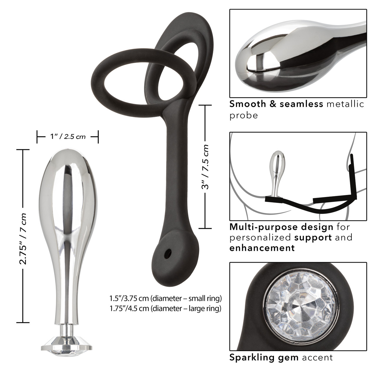 Анальная пробка из алюминия       STARFUCKER TEARDROP PLUG