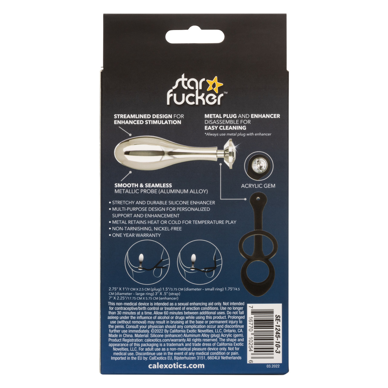 Анальная пробка из алюминия       STARFUCKER TEARDROP PLUG