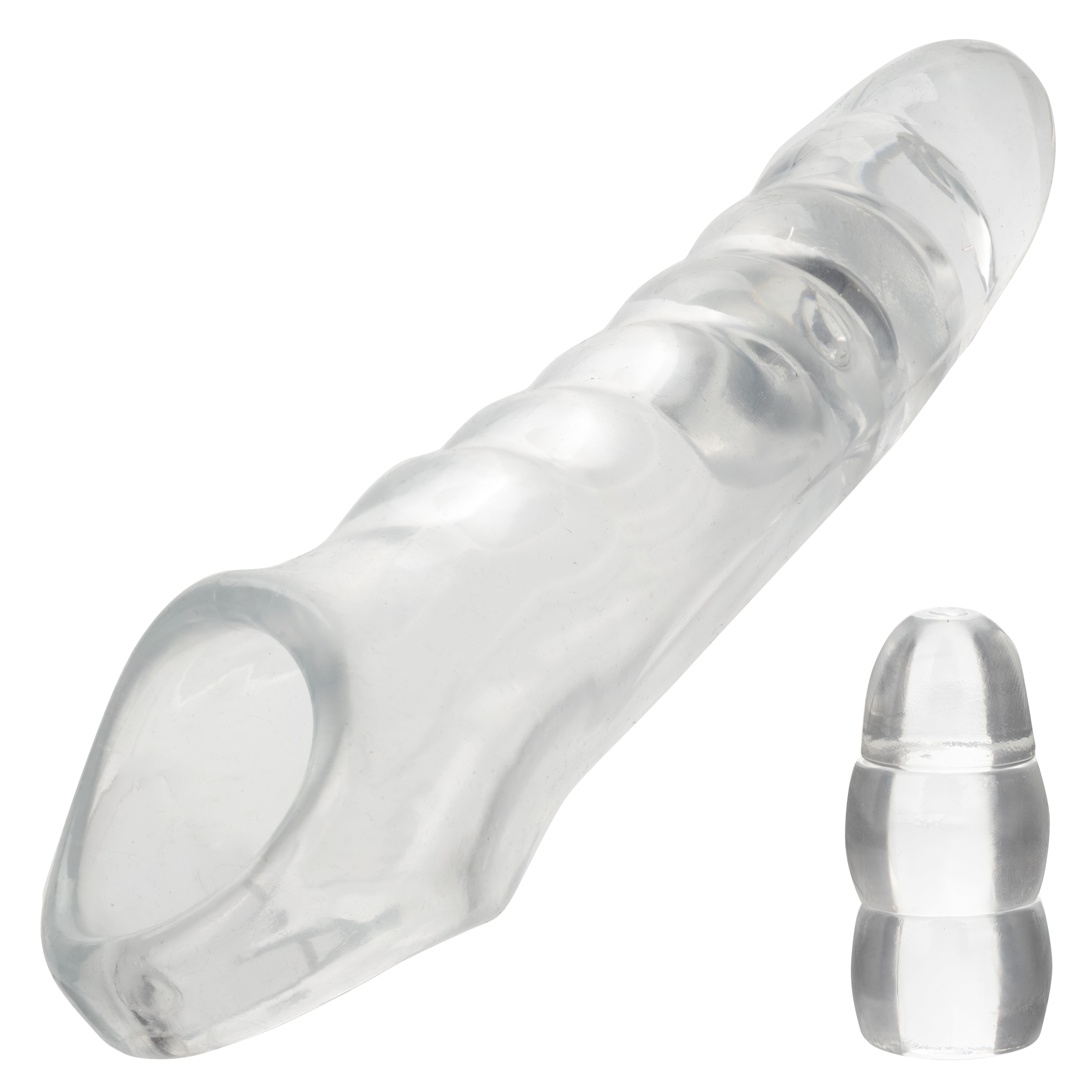 Увеличивающая насадка на член CLEAR EXTENSION KIT со вставками для регилирования длины
