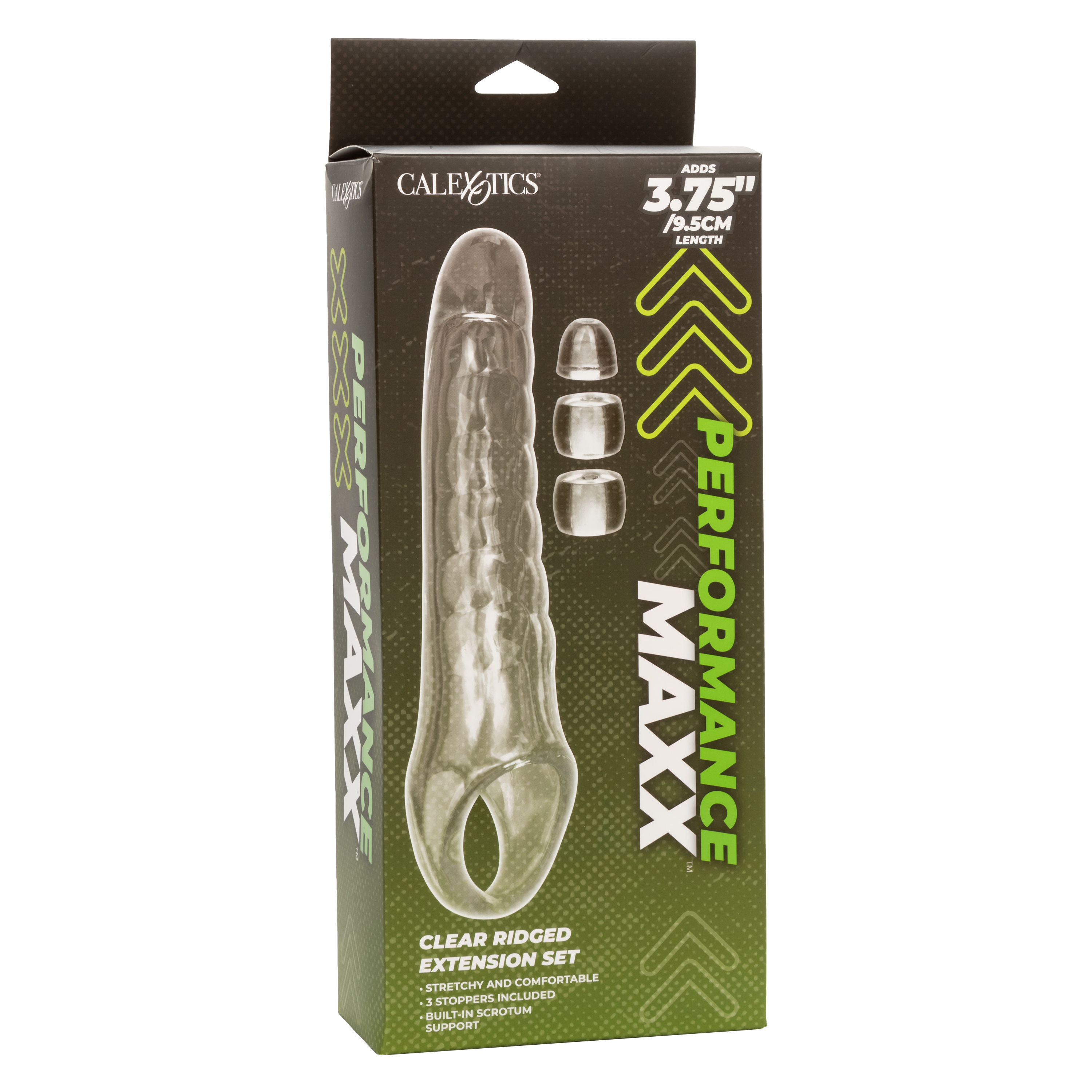 Увеличивающая насадка на член CLEAR EXTENSION KIT со вставками для регилирования длины