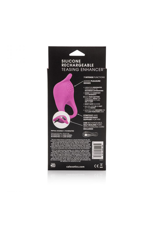 Перезаряжаемое эрекционное кольцо Silicone Rechargeable Teasing Enhancer