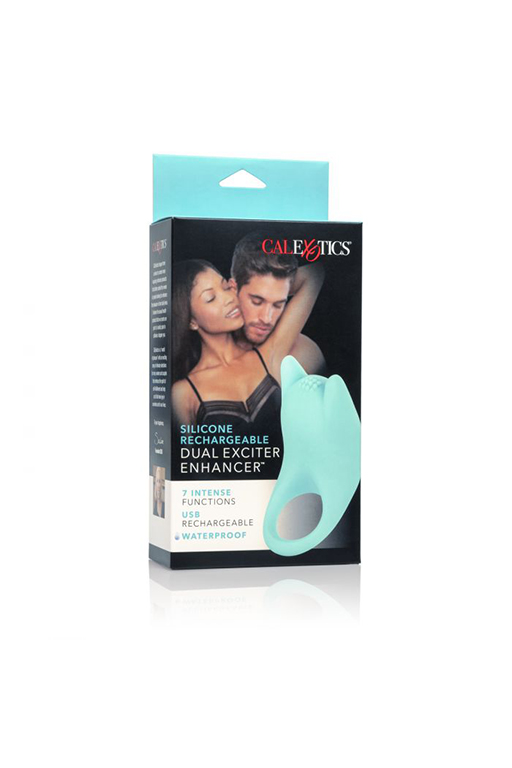 Перезаряжаемое эрекционное кольцо Silicone Rechargeable Dual Exciter Enhancer
