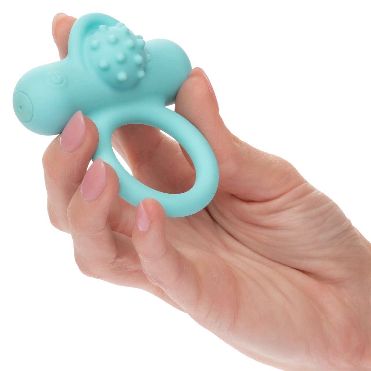 Перезаряжаемое эрекционное виброкольцо Silicone Rechargeable Nubby Lover’s Delight