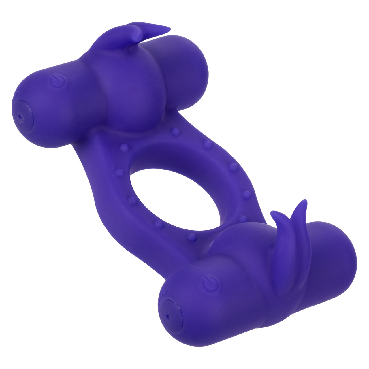 Перезаряжаемое эрекционное виброкольцо с двумя моторами Silicone Rechargeable Triple Orgasm Enhancer