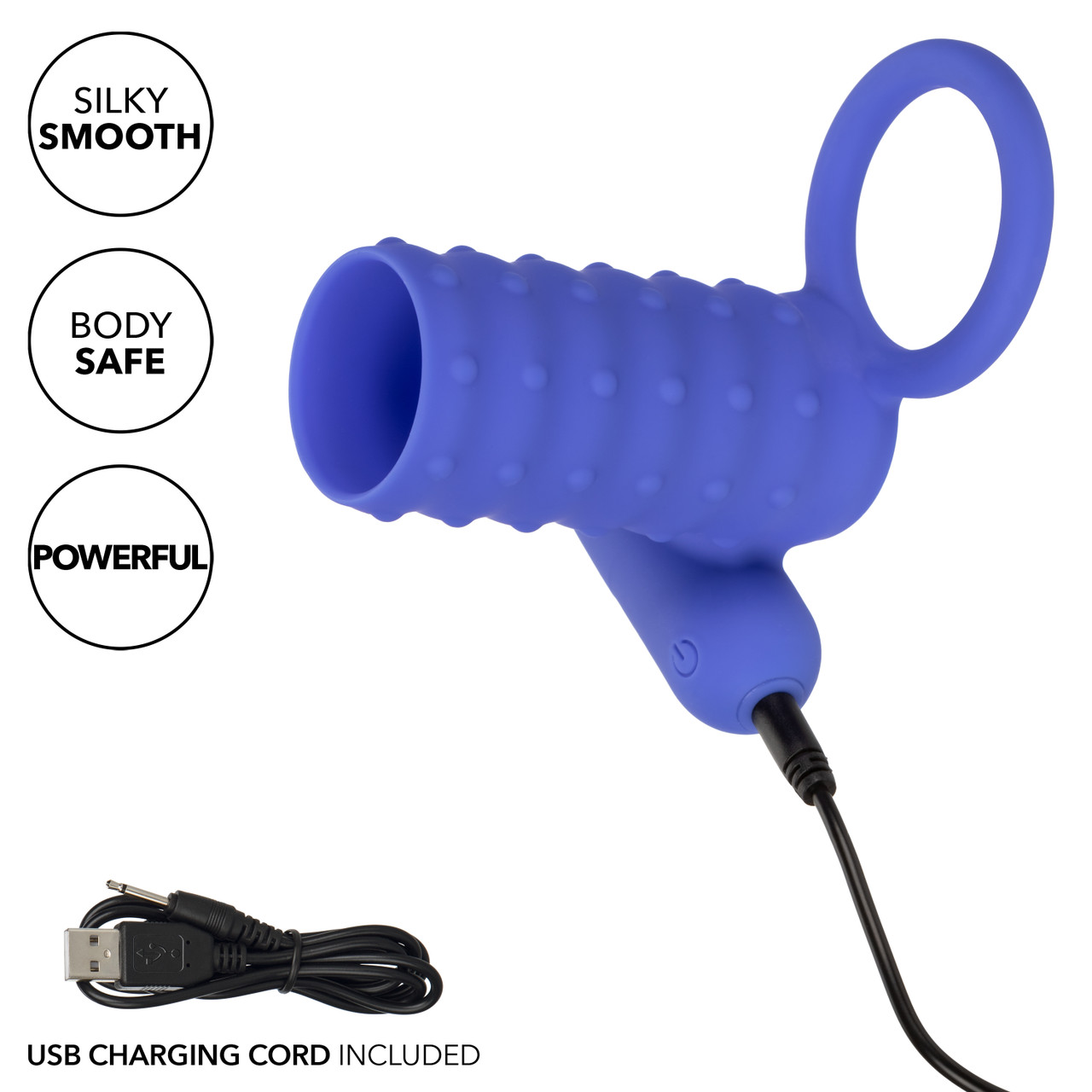 Перезаряжаемое эрекционное виброкольцо Silicone Rechargeable Endless Desires Enhancer
