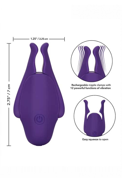 Перезаряжаемые зажимы для сосков Nipple Play Rechargeable Nipplettes